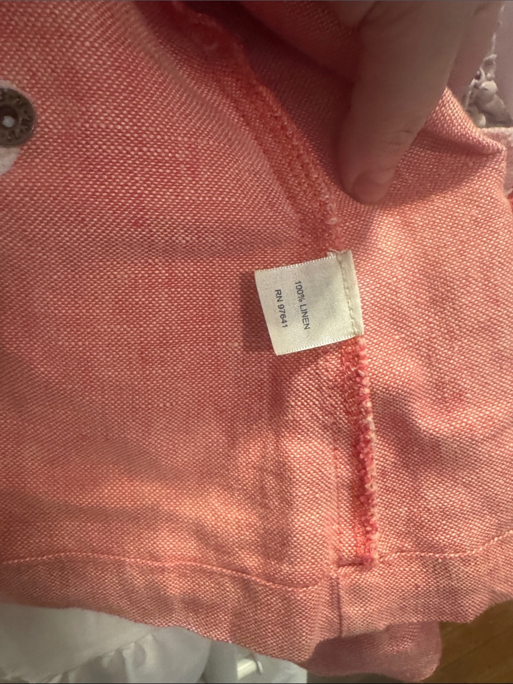 J. Jill Pink Button-Front Linen Jacket - Picture 3 of 6